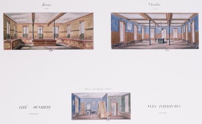 Interior designs for the Napoleon housing development, 58 rue Rochechouart, Paris, 1849 by French School